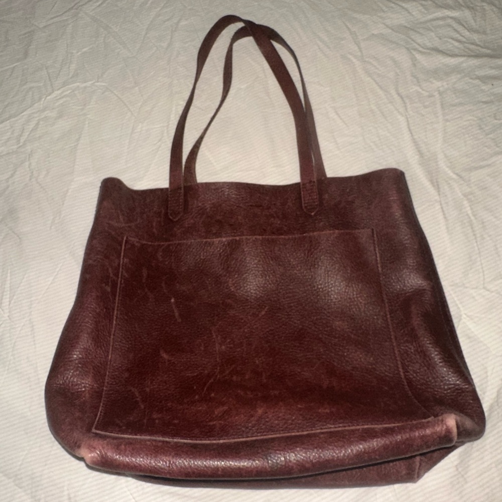 Madewell Rich Brown Leather Tote